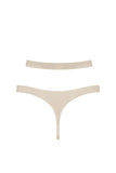 White Ivory Latex Cut Out Thong Elissa Poppy