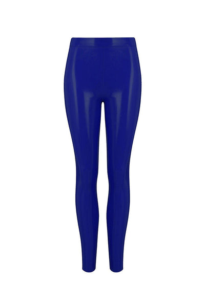 Royalblue Navy Latex Leggings Elissa Poppy