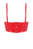Latex Full Cup Longline Bra Elissa Poppy