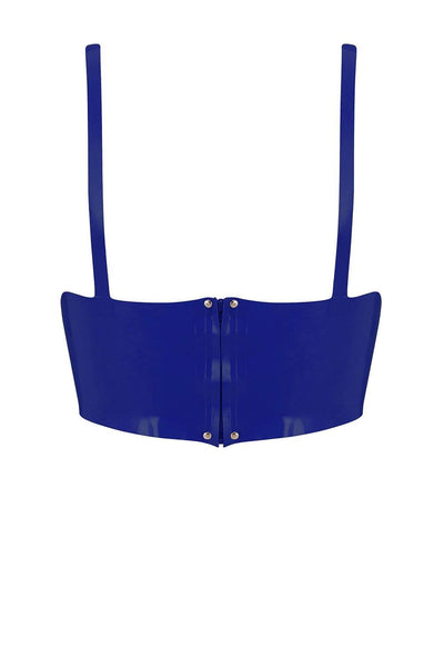 Royalblue Navy Latex Full Cup Longline Bra Elissa Poppy