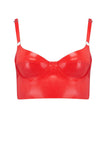 Latex Full Cup Longline Bra Elissa Poppy