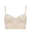 Latex Full Cup Longline Bra Elissa Poppy