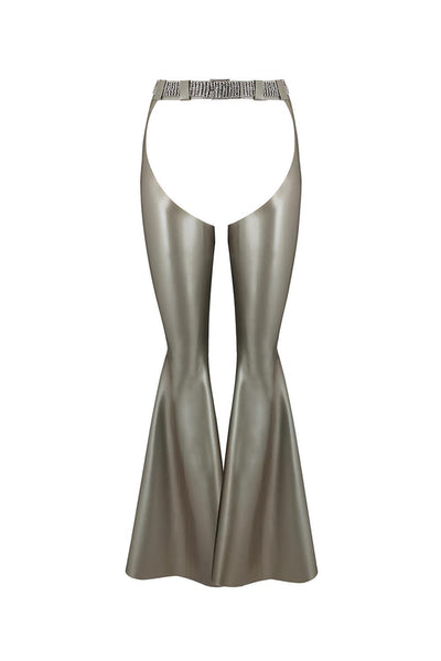Chi Cowgirl Silver Latex Chaps Elissa Poppy