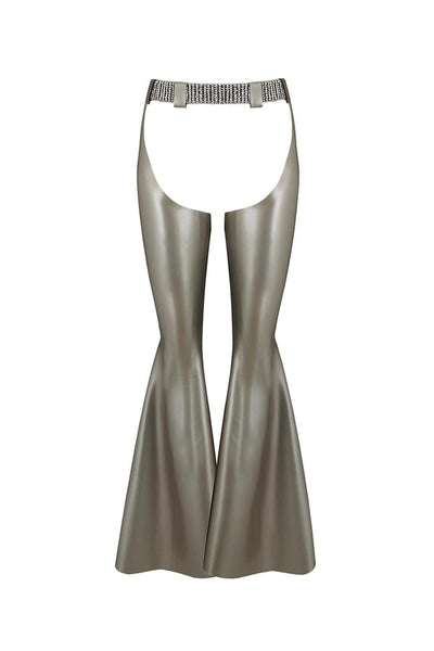 Chi Cowgirl Silver Latex Chaps Elissa Poppy