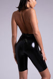 Beta Latex Biker Short Elissa Poppy