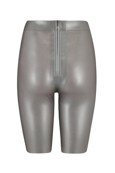 Beta Latex Silver Biker Short Elissa Poppy