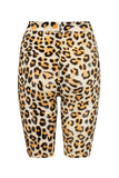 Beta Leopard Latex Biker Short Elissa Poppy