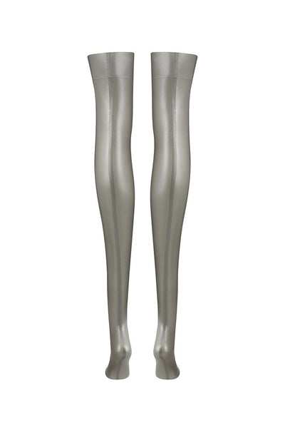 Sigma Silver Latex Stockings Elissa Poppy