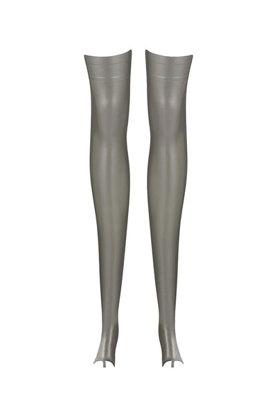 Sigma Silver Latex Stockings Elissa Poppy