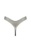 Tau Silver Latex Thong Elissa Poppy