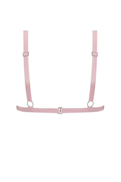 Baby Pink Latex Triangle Bra Elissa Poppy