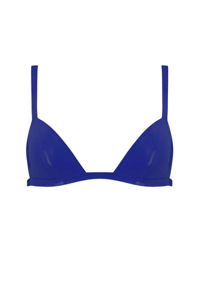 Royalblue Navy Latex Triangle Bra Elissa Poppy