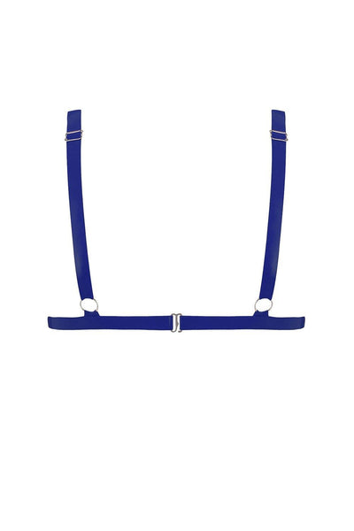 Royalblue Navy Latex Triangle Bra Elissa Poppy