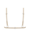 White Ivory Latex Triangle Bra Elissa Poppy