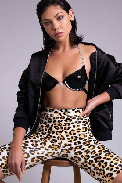 Gamma Gem Wired Latex Bra Elissa Poppy