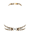 Leopard Gamma Gem Wired Latex Bra Elissa Poppy