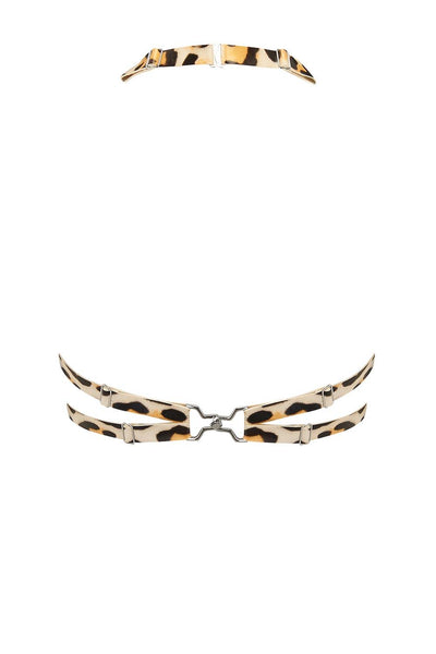 Leopard Gamma Gem Wired Latex Bra Elissa Poppy
