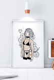 Darkest Vixen Framed Art • Emily Wolfmumma