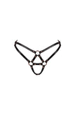 Eternity Rose Gold Leather Thong VoyeurX