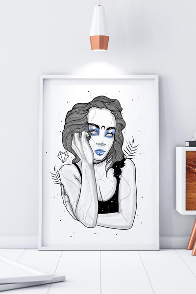 Darkest Vixen Framed Art • Evie Wolfmumma