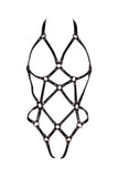 Evy Rose Gold Leather Harness VoyeurX