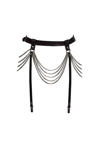 Fascinate Leather Garter Belt VoyeurX
