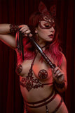 Lilly Leather Studded Pasties VoyeurX