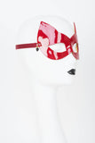 Red Hot Molded Leather Cat Mask Fräulein Kink