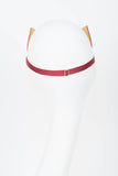 Red Hot Molded Leather Cat Mask Fräulein Kink