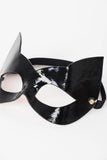 Ritsy Molded Black Leather Cat Mask Fräulein Kink