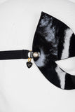 Ritsy Molded Black Leather Cat Mask Fräulein Kink