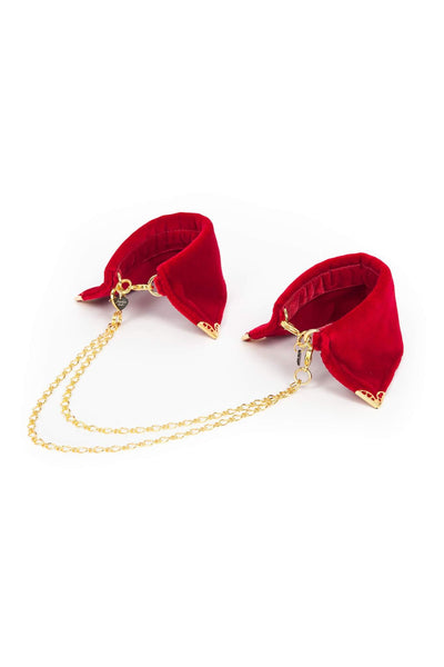 Rouge Velvet Cuffs Fräulein Kink