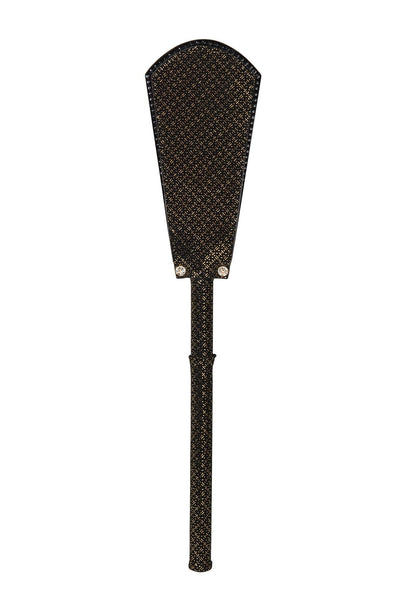 Lush Black & Gold Leather Flapper Fräulein Kink