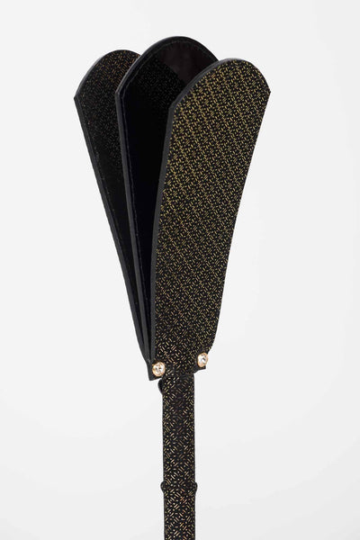 Lush Black & Gold Leather Flapper Fräulein Kink