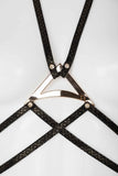 Lush Black & Gold Harness Fräulein Kink