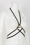 Lush Black & Gold Harness Fräulein Kink