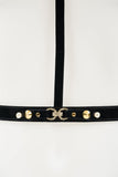 Noir Satin Lead Fräulein Kink