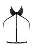 Noir Satin Lead Fräulein Kink