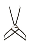 Lush Black & Gold Harness Set Fräulein Kink