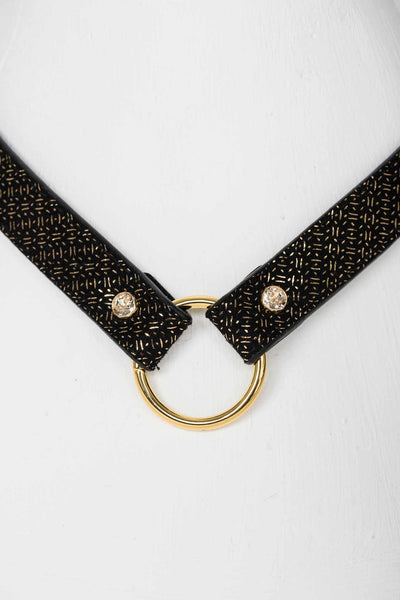 Lush Black & Gold Leash Fräulein Kink