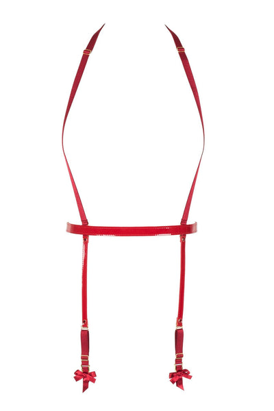 Red Hot Suspender Belt Fräulein Kink