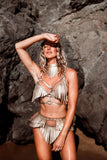 Fringe Leather Collar VoyeurX