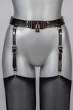 Lock Leather Garter Belt VoyeurX