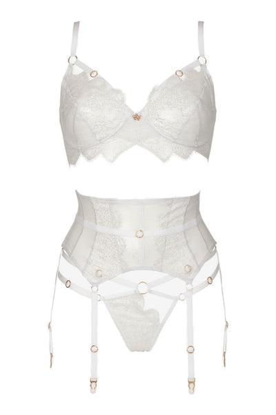 Giselle White Lingerie Set Impudique