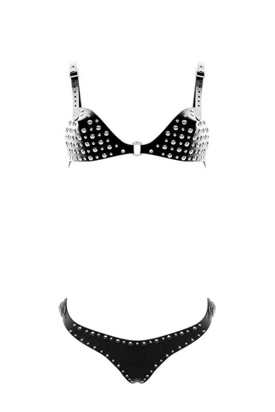 Hendrix Leather Bra & Panty Set H.O.S. Leather