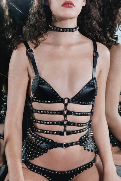 Zeppelin Fetish Leather Lingerie Set H.O.S. Leather