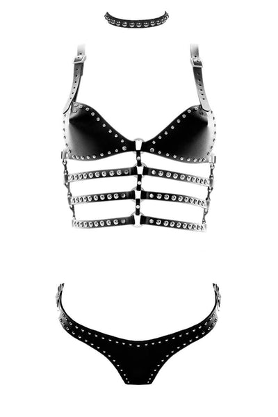 Zeppelin Fetish Leather Lingerie Set H.O.S. Leather