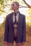 Eros Black Leather Harness H.O.S. Leather