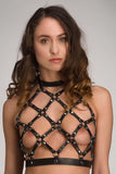 Obedience Leather Harness Top VoyeurX