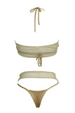 Lido Della Luna Gold Bikini Hot Couture
